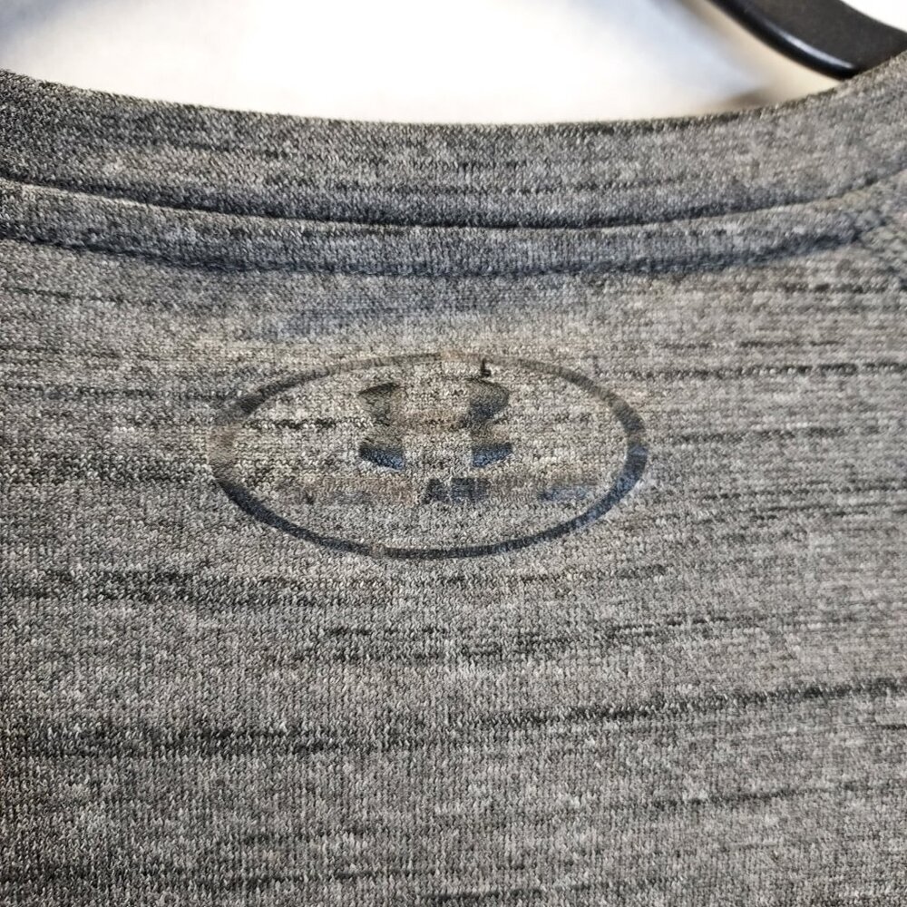 UNDER ARMOUR Heat Gear Shirts Men's S Loose Gray Long Sleeve Green Compression T - Picture 5 of 16